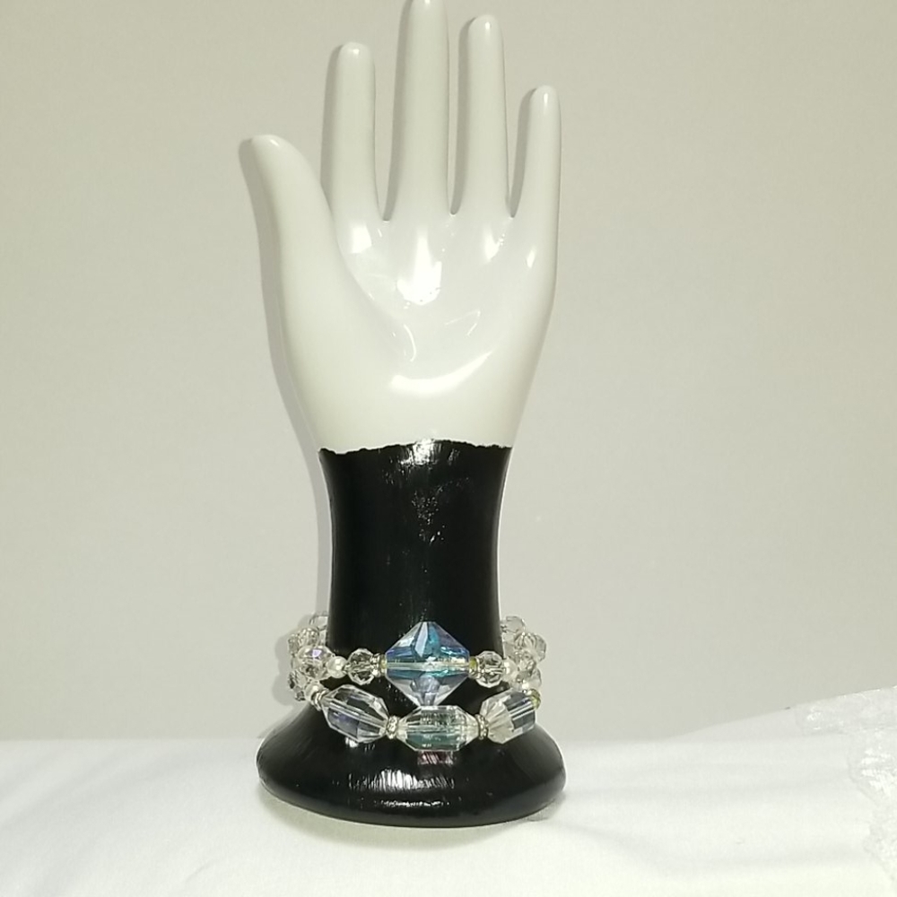 Clear bead bracelets